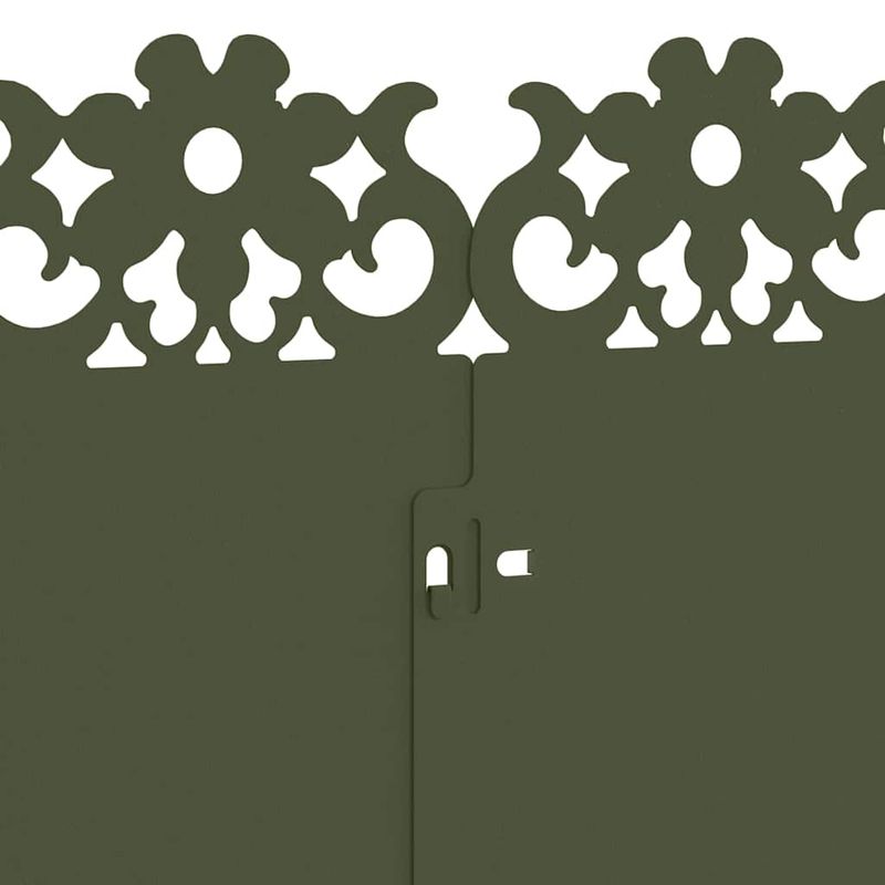 Casa si Gradina - Gradina si terasa - Garduri, panouri si accesorii - Borduri pentru gazon 30 pcs Verde masliniu 103 x 0,05 x 22 cm - Infinity.ro