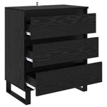Casa si Gradina - Mobilier - Comode si corpuri - Comode - Bufet cu sertar Stejar Negru 60 x 35 x 70 cm Lemn compozit - Infinity.ro