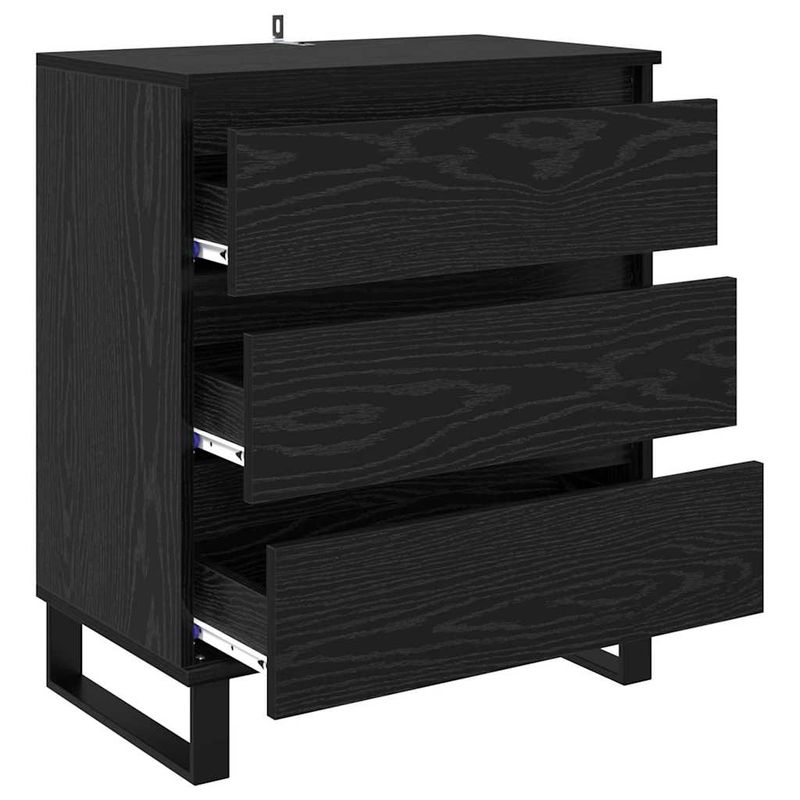 Casa si Gradina - Mobilier - Comode si corpuri - Comode - Bufet cu sertar Stejar Negru 60 x 35 x 70 cm Lemn compozit - Infinity.ro
