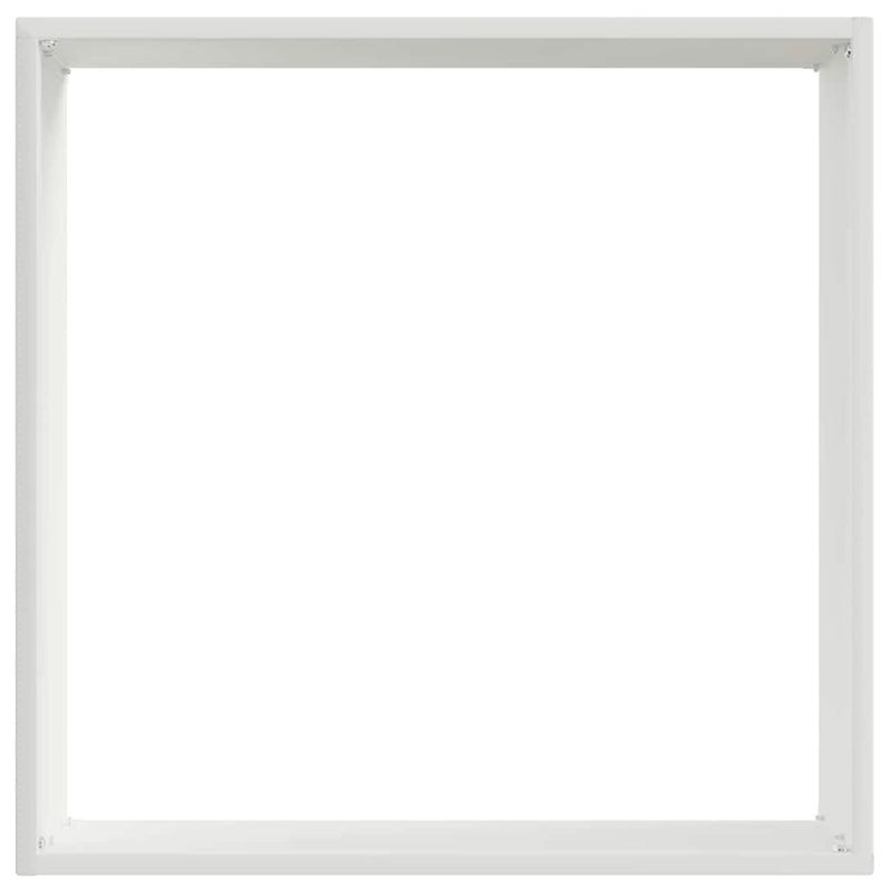 Casa si Gradina - Gradina si terasa - Garduri, panouri si accesorii - Margine pentru gazon 6 pcs Alb 40 x 40 x 13 cm Otel - Infinity.ro