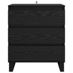 Casa si Gradina - Mobilier - Comode si corpuri - Comode - Bufet cu sertar Stejar Negru 60 x 35 x 70 cm Lemn compozit - Infinity.ro