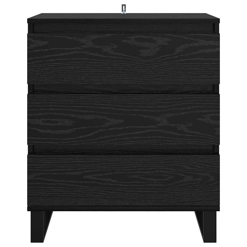 Casa si Gradina - Mobilier - Comode si corpuri - Comode - Bufet cu sertar Stejar Negru 60 x 35 x 70 cm Lemn compozit - Infinity.ro