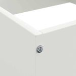 Casa si Gradina - Gradina si terasa - Garduri, panouri si accesorii - Margine pentru gazon 6 pcs Alb 40 x 40 x 13 cm Otel - Infinity.ro