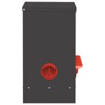 Petshop - Accesorii petshop - Castroane si adapatori - Feeder pentru pui Negru 60.5 x 29 x 51 cm Otel Laminat la Rece - Infinity.ro