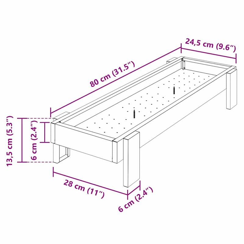 Petshop - Accesorii petshop - Castroane si adapatori - JGHEAB pentru hranit pui Negru 80 x 28 x 13.5 cm - Infinity.ro