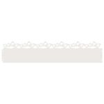 Casa si Gradina - Gradina si terasa - Garduri, panouri si accesorii - Borduri pentru gazon 30 pcs Alb 103 x 0,05 x 22 cm Otel - Infinity.ro