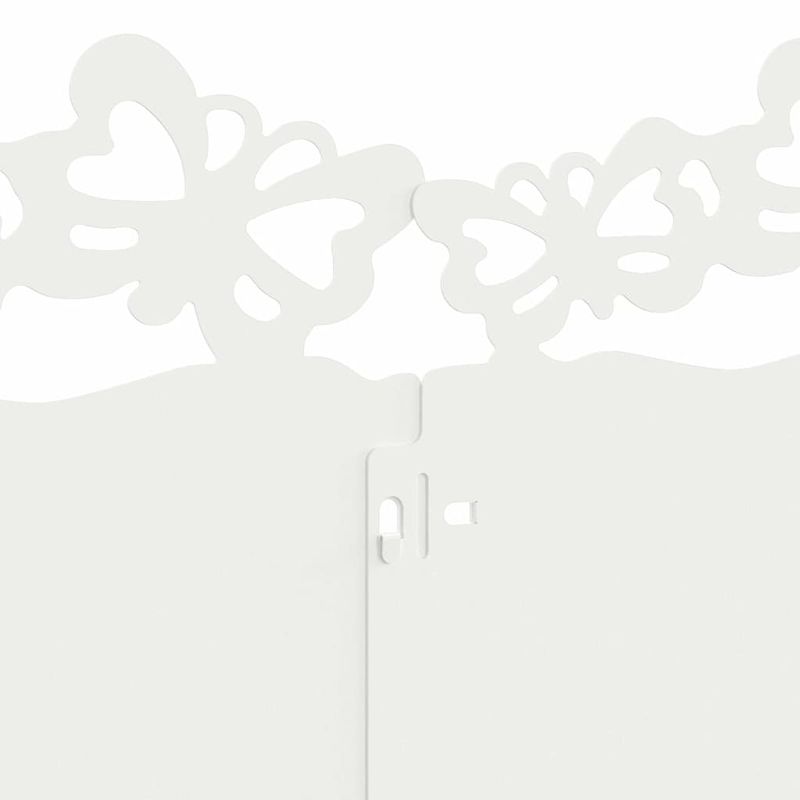 Casa si Gradina - Gradina si terasa - Garduri, panouri si accesorii - Borduri pentru gazon 30 pcs Alb 103 x 0,05 x 22 cm Otel - Infinity.ro