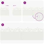 Casa si Gradina - Gradina si terasa - Garduri, panouri si accesorii - Borduri pentru gazon 30 pcs Alb 103 x 0,05 x 22 cm Otel - Infinity.ro