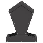 Petshop - Accesorii petshop - Castroane si adapatori - Feeder pentru pui Negru 30 x 30 x 39 cm Otel Laminat la Rece - Infinity.ro