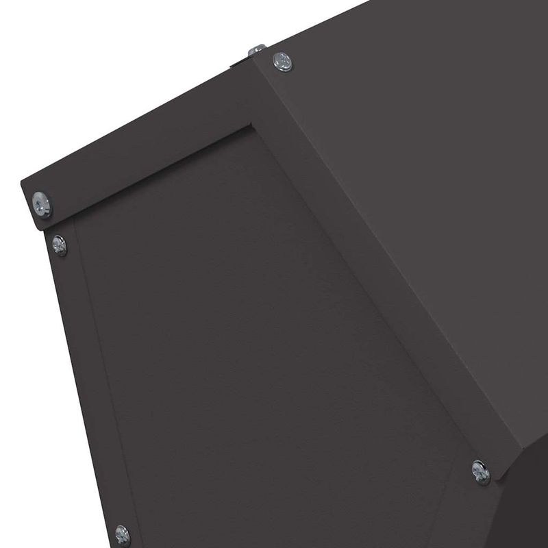 Petshop - Accesorii petshop - Castroane si adapatori - Feeder pentru pui Negru 30 x 30 x 39 cm Otel Laminat la Rece - Infinity.ro