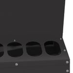 Petshop - Accesorii petshop - Castroane si adapatori - Feeder pentru pui Negru 30 x 30 x 39 cm Otel Laminat la Rece - Infinity.ro