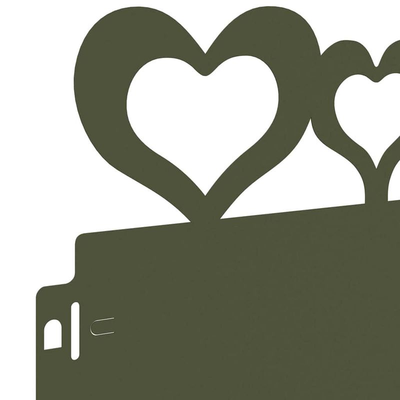 Casa si Gradina - Gradina si terasa - Garduri, panouri si accesorii - Borduri pentru gazon 30 pcs Verde masliniu 103 x 0,05 x 22 cm - Infinity.ro