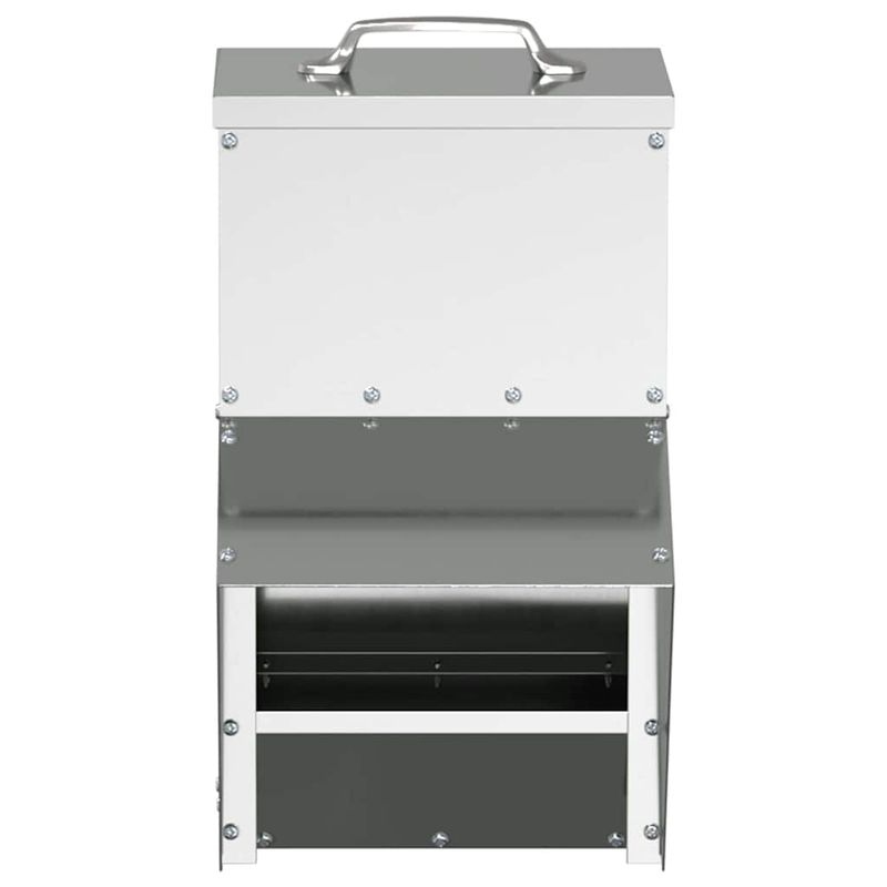 Petshop - Accesorii petshop - Castroane si adapatori - Feeder pentru pui Argintiu 20 x 25 x 35 cm Otel Galvanizat - Infinity.ro