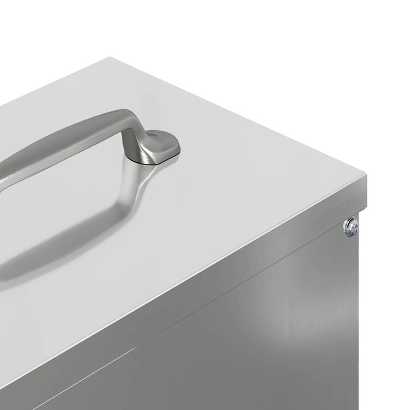 Petshop - Accesorii petshop - Castroane si adapatori - Feeder pentru pui Argintiu 20 x 25 x 35 cm Otel Galvanizat - Infinity.ro