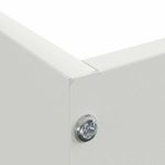 Casa si Gradina - Gradina si terasa - Garduri, panouri si accesorii - Margine pentru gazon 6 pcs Alb 60 x 60 x 13 cm Otel - Infinity.ro