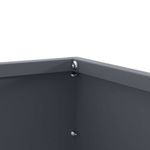 Casa si Gradina - Gradina si terasa - Garduri, panouri si accesorii - Margine pentru gazon 6 pcs Antracit 60 x 60 x 13 cm Otel - Infinity.ro