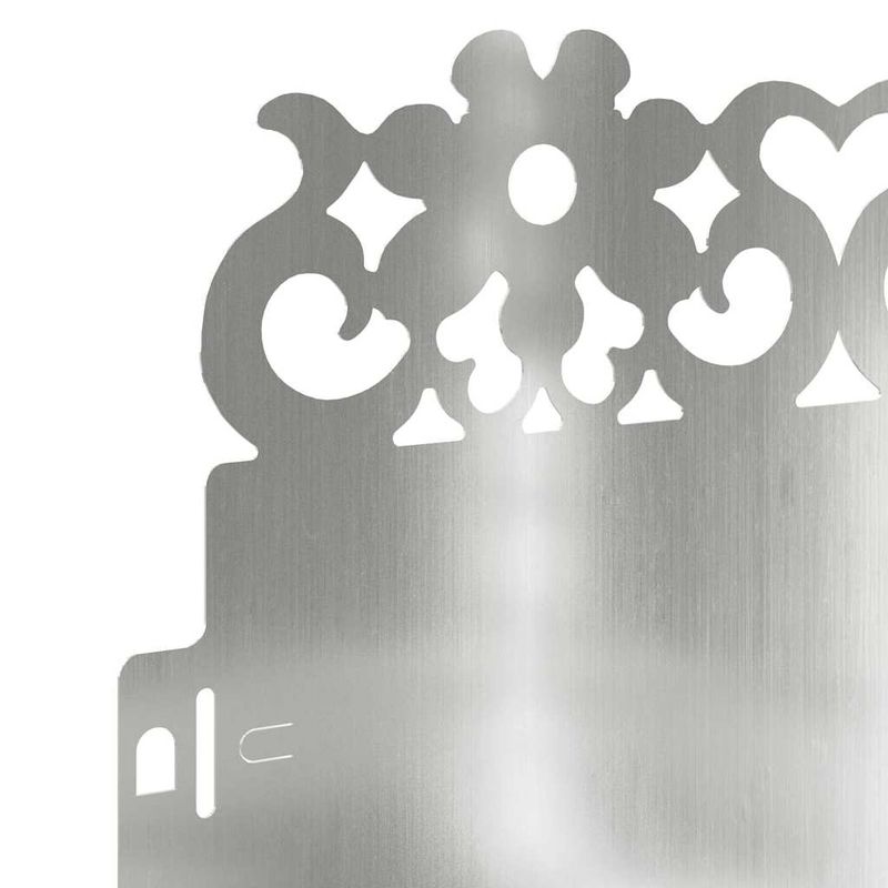 Casa si Gradina - Gradina si terasa - Garduri, panouri si accesorii - Borduri pentru gazon 20 pcs Argintiu 103 x 0,05 x 22 cm - Infinity.ro