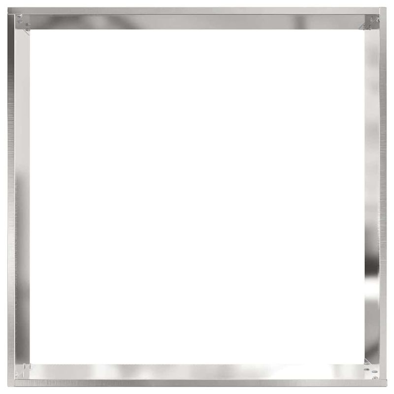 Casa si Gradina - Gradina si terasa - Garduri, panouri si accesorii - Margine pentru gazon Argintiu 50 x 50 x 13 cm Otel inoxidabil - Infinity.ro