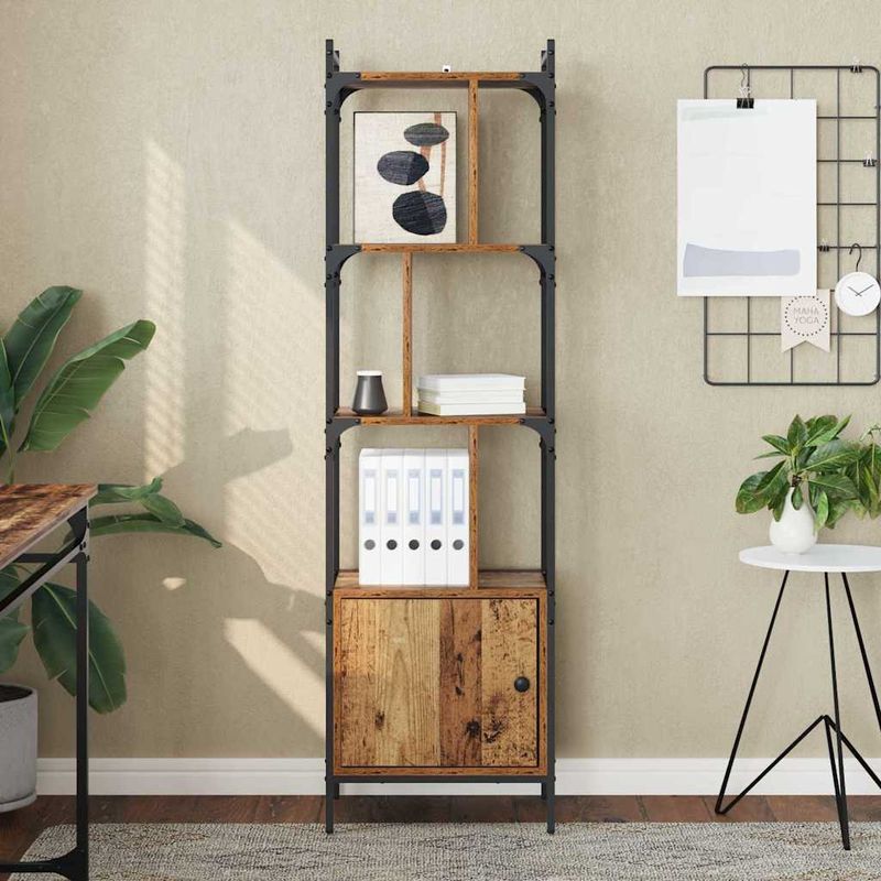 Casa si Gradina - Mobilier - Biblioteci si rafturi - Biblioteci - Biblioteca Lemn Vechi 44,5 x 30 x 154,5 cm Lemn compozit - Infinity.ro