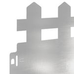 Casa si Gradina - Gradina si terasa - Garduri, panouri si accesorii - Borduri pentru gazon 30 pcs Argintiu 103 x 0,05 x 22 cm - Infinity.ro