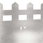 Casa si Gradina - Gradina si terasa - Garduri, panouri si accesorii - Borduri pentru gazon 30 pcs Argintiu 103 x 0,05 x 22 cm - Infinity.ro