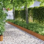 Casa si Gradina - Gradina si terasa - Garduri, panouri si accesorii - Borduri pentru gazon 10 pcs Ruginit 103 x 0,05 x 22 cm - Infinity.ro