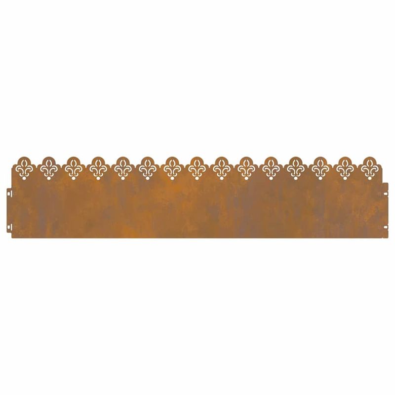 Casa si Gradina - Gradina si terasa - Garduri, panouri si accesorii - Borduri pentru gazon 10 pcs Ruginit 103 x 0,05 x 22 cm - Infinity.ro