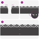 Casa si Gradina - Gradina si terasa - Garduri, panouri si accesorii - Borduri pentru gazon 20 pcs Negru 103 x 0,05 x 22 cm Otel - Infinity.ro