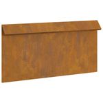 Casa si Gradina - Gradina si terasa - Garduri, panouri si accesorii - Gard pentru melci Ruginit 50 x 3,5 x 25 cm - Infinity.ro