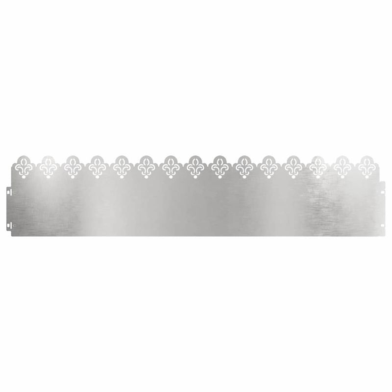 Casa si Gradina - Gradina si terasa - Garduri, panouri si accesorii - Borduri pentru gazon 20 pcs Argintiu 103 x 0,05 x 22 cm - Infinity.ro