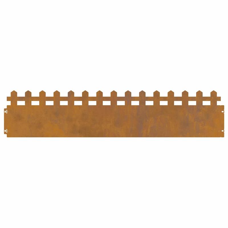 Casa si Gradina - Gradina si terasa - Garduri, panouri si accesorii - Borduri pentru gazon 10 pcs Ruginit 103 x 0,05 x 22 cm - Infinity.ro