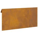 Casa si Gradina - Gradina si terasa - Garduri, panouri si accesorii - Gard pentru melci Ruginit 50 x 3,5 x 25 cm - Infinity.ro