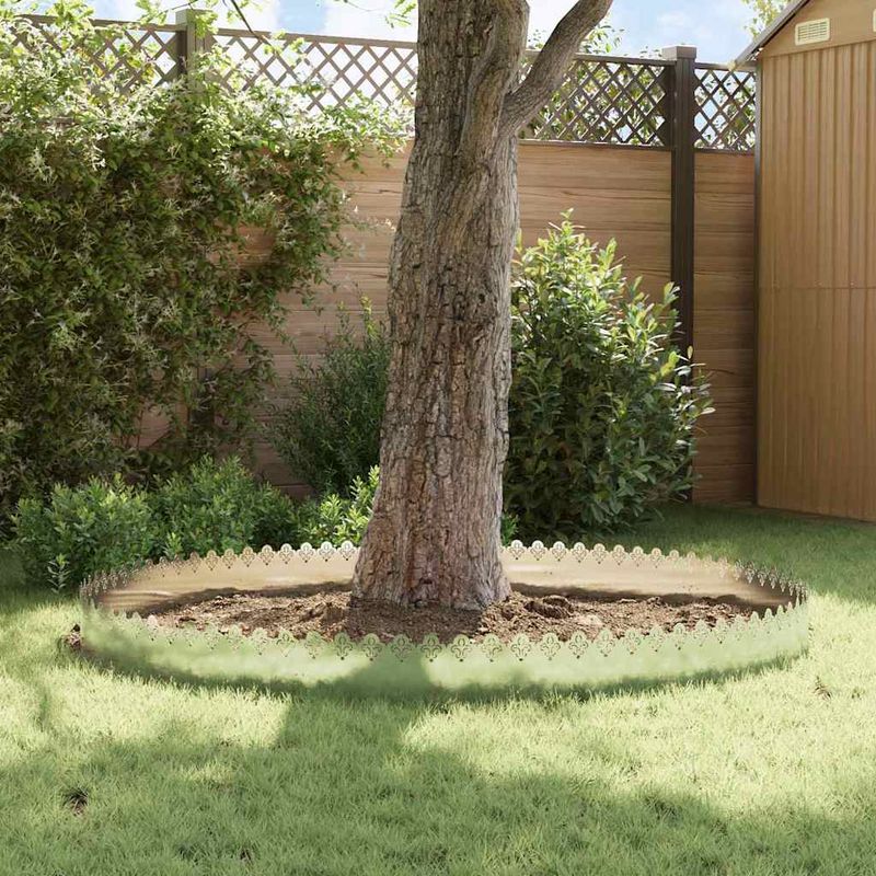 Casa si Gradina - Gradina si terasa - Garduri, panouri si accesorii - Borduri pentru gazon 20 pcs Argintiu 103 x 0,05 x 22 cm - Infinity.ro
