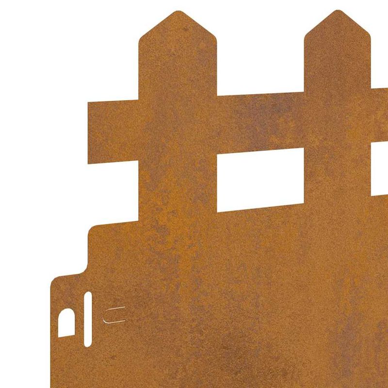 Casa si Gradina - Gradina si terasa - Garduri, panouri si accesorii - Borduri pentru gazon 10 pcs Ruginit 103 x 0,05 x 22 cm - Infinity.ro