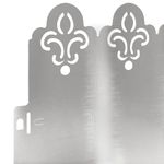 Casa si Gradina - Gradina si terasa - Garduri, panouri si accesorii - Borduri pentru gazon 20 pcs Argintiu 103 x 0,05 x 22 cm - Infinity.ro