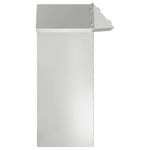 Casa si Gradina - Gradina si terasa - Garduri, panouri si accesorii - Gard pentru melci 4 pcs Argintiu 13,5 x 13,5 x 25 cm - Infinity.ro