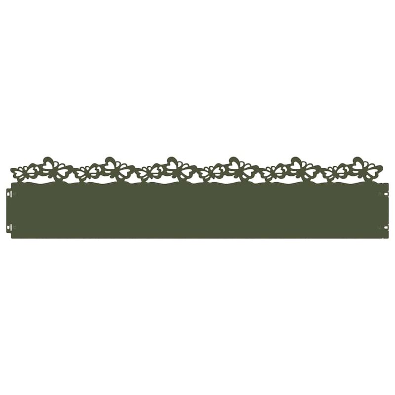 Casa si Gradina - Gradina si terasa - Garduri, panouri si accesorii - Borduri pentru gazon 20 pcs Verde masliniu 103 x 0,05 x 22 cm - Infinity.ro