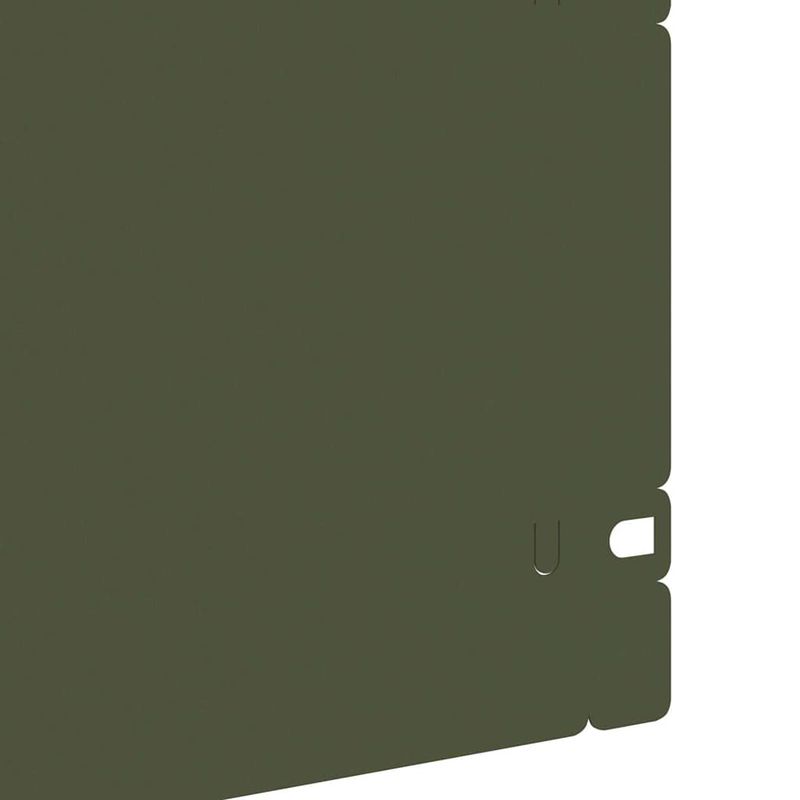 Casa si Gradina - Gradina si terasa - Garduri, panouri si accesorii - Borduri pentru gazon 20 pcs Verde masliniu 103 x 0,05 x 22 cm - Infinity.ro