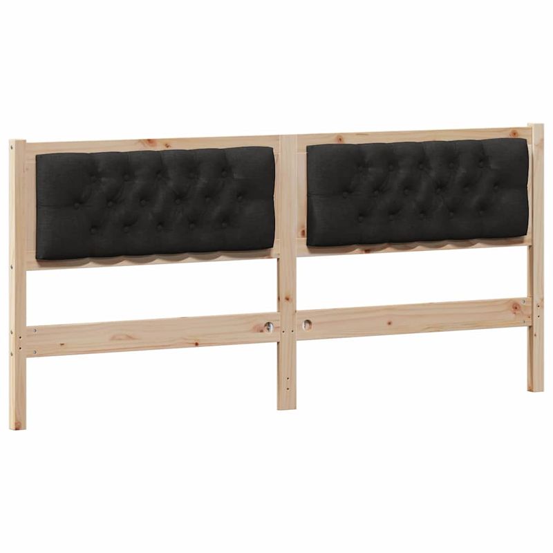 Casa si Gradina - Mobilier - Paturi si accesorii - Accesorii paturi - Tablie cu butoane din cristal, tapitata, gri deschis, 140 cm, catifea - Infinity.ro