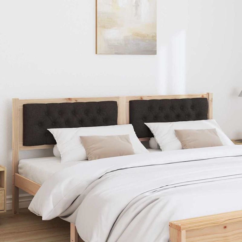 Casa si Gradina - Mobilier - Paturi si accesorii - Accesorii paturi - Tablie cu butoane din cristal, tapitata, gri deschis, 140 cm, catifea - Infinity.ro