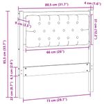 Casa si Gradina - Mobilier - Paturi si accesorii - Accesorii paturi - Tablie cap Stejar fumuriu 180 x 16,5 x 103,5 cm Lemn compozit - Infinity.ro