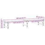 Laptop, Telefoane si Tablete - Laptopuri si accesorii - Accesorii Laptop - Standuri/Coolere notebook - Suport pentru monitor Stejar Negru 105 x 23 x 15,5 cm - Infinity.ro