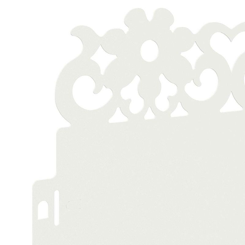 Casa si Gradina - Gradina si terasa - Garduri, panouri si accesorii - Borduri pentru gazon 20 pcs Alb 103 x 0,05 x 22 cm Otel - Infinity.ro