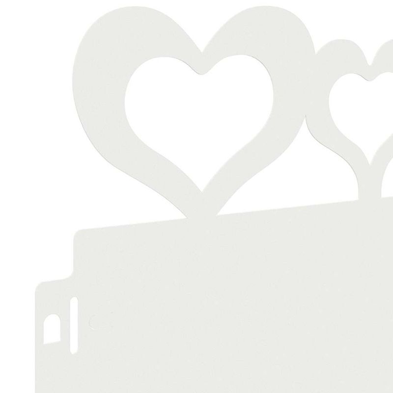 Casa si Gradina - Gradina si terasa - Garduri, panouri si accesorii - Borduri pentru gazon 20 pcs Alb 103 x 0,05 x 22 cm Otel - Infinity.ro