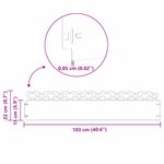 Casa si Gradina - Gradina si terasa - Garduri, panouri si accesorii - Borduri pentru gazon 20 pcs Alb 103 x 0,05 x 22 cm Otel - Infinity.ro