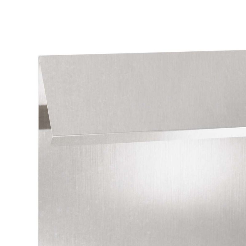 Casa si Gradina - Gradina si terasa - Garduri, panouri si accesorii - Gard pentru melci Argintiu 100 x 3,5 x 25 cm Otel inoxidabil - Infinity.ro