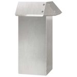 Casa si Gradina - Gradina si terasa - Garduri, panouri si accesorii - Gard pentru melci Argintiu 13,5 x 13,5 x 25 cm Otel inoxidabil - Infinity.ro