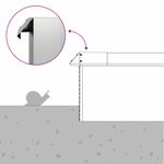 Casa si Gradina - Gradina si terasa - Garduri, panouri si accesorii - Gard pentru melci Argintiu 13,5 x 13,5 x 25 cm Otel inoxidabil - Infinity.ro