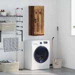 Casa si Gradina - Mobilier - Comode si corpuri - Comode - Dulap montat pe perete Lemn Vechi 34,5 x 34 x 90 cm - Infinity.ro