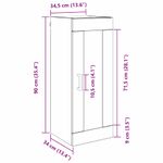 Casa si Gradina - Mobilier - Comode si corpuri - Comode - Dulap montat pe perete Lemn Vechi 34,5 x 34 x 90 cm - Infinity.ro